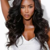 Handmade Afro Body Wave Wig | Jet Black (#1B) | Pre-Plucked & Baby Hair - Image 3