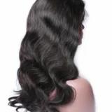 Wavy Black Dark Brown Lace Front Wig Real Hair - Image 4