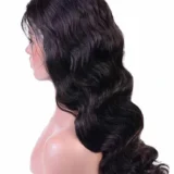 Wavy Black Dark Brown Lace Front Wig Real Hair - Image 5
