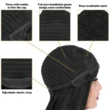 Yaki Kinky Black Human Hair Mechanical Headgear Wig - Image 3