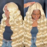 Light Blonde Handmade Styling Human Hair Wig - Image 4
