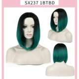 Chemical fibre female blonde short straight bangs wig - Image 5