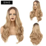 new wig gradient colour rose female headgear - Image 4
