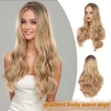 new wig gradient colour rose female headgear - Image 1