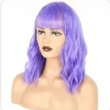 Wig fringes female water wave wig corn hot - Image 4