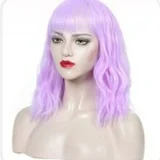 Wig fringes female water wave wig corn hot - Image 5