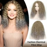 Afro Curly hair chemical fibre spot curly wig - Image 1