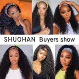20inch afro small curly hair band fluffy wig - Image 3