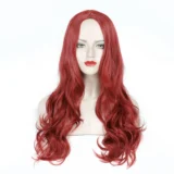 Body Wave Orange Red Wig long hair big wave - Image 2