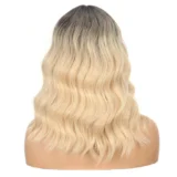 Chemical Fibre Headgear Bangs Gradient Medium Long wig - Image 3