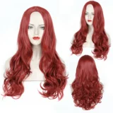 Body Wave Orange Red Wig long hair big wave - Image 5