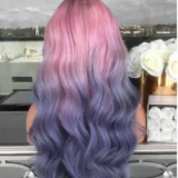 Wave coloured wig gradient long wig chemical fibre - Image 3