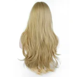 Medium Women's Body Wave Wigs Blonde Chemical Fibre - Image 2