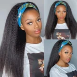 Yaki Kinky Black Human Hair Mechanical Headgear Wig - Image 7