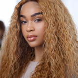 Caramel Highlight Loose Deep Wave Wig | HD Lace Front | Brazilian Hair - Image 3