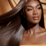 Straight Chocolate Brown Real Hair Lace Front Wigs - Image 3