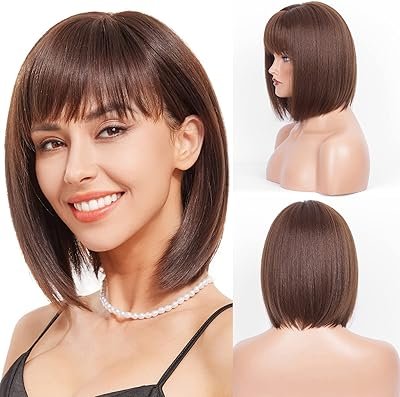 Short natural hair wigs