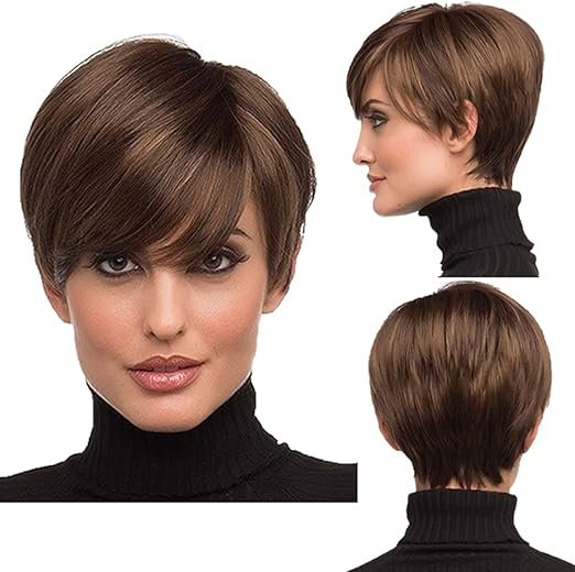 Short natural hair wigs